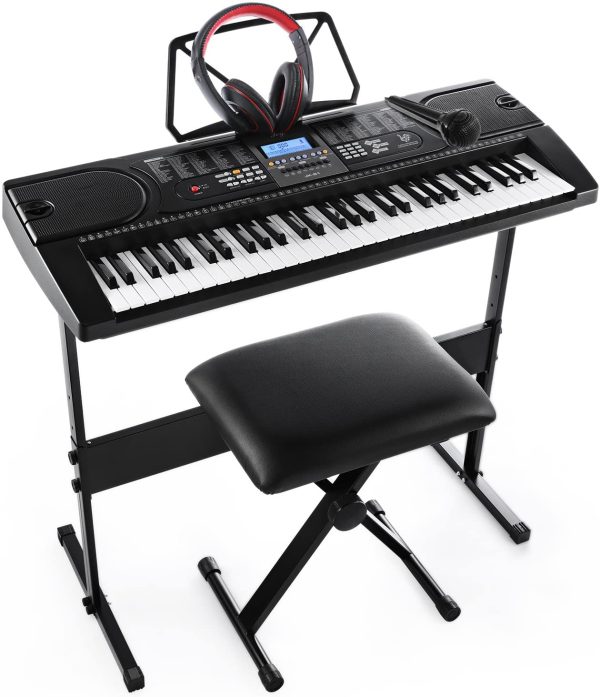 Joy 61-Key Electronic Keyboard Pack for Beginners, with Stand, Stool,Headphones and Power Supply (JK-61-KIT - Image 7