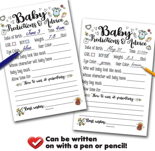 50 Baby Prediction and Advice Cards for Baby Shower | Parent in Training Stickers, Gender Neutral | Gender Reveal Shower Activity - Image 6