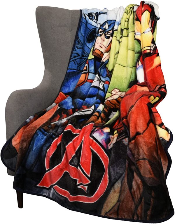 Marvel Avengers Kid?M?? Fleece Blanket EXPRESSIONS Throw for Toddlers Teens, All Season Super Soft Comfy Flannel Blanket, Best Gifts for Boys and Girls, 50x60 inches (Official Marvel Product) - Image 6