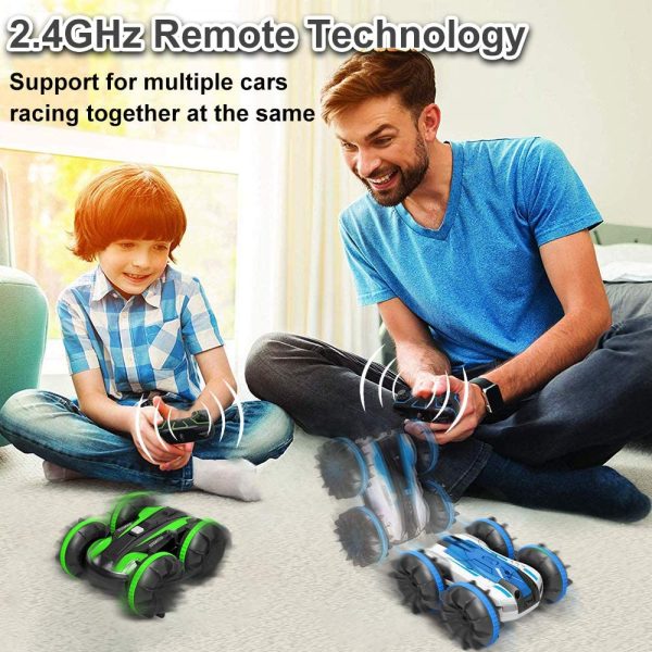 Toys for 8+ Year Old Boys Amphibious Remote Control Car Boat for Kids 2.4 GHz RC Stunt Car 4WD Off Road Radio Controlled Monster Truck Land Water 2 in 1 Remote Control Vehicle for Boys Girls Birthday Gifts - Image 5