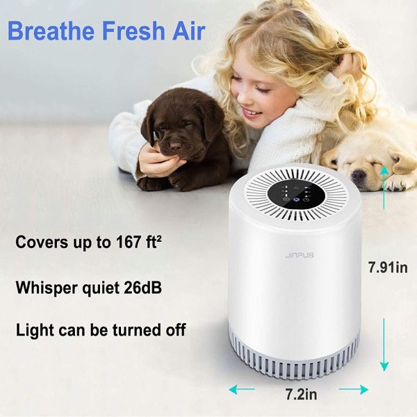 Air Purifier for Bedroom,Home Air Purifiers with HEPA Filter,Air Cleaner for Allergies Pets Smokers Mold Pollen,908 - Image 8