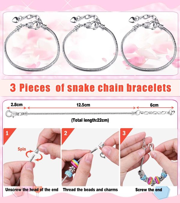 Little Titan DIY Jewellery Making Kit for Girls, Charm Bracelet Making Set, Arts Craft Sets for Kids -Best Gift