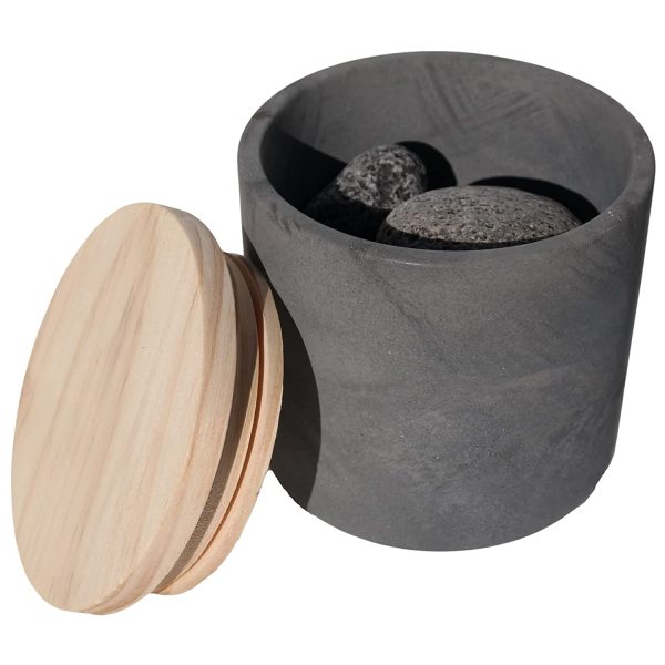 Natural Lava Stone Essentail Oil Diffuser (Charcoal) - Image 9