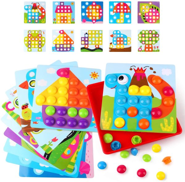 KIDCHEER Toddler Toys for Boys & Girls Educational Baby Gifts Color Matching Pegboard Montessori Learning Arts and Crafts Puzzle for Kids - Image 6