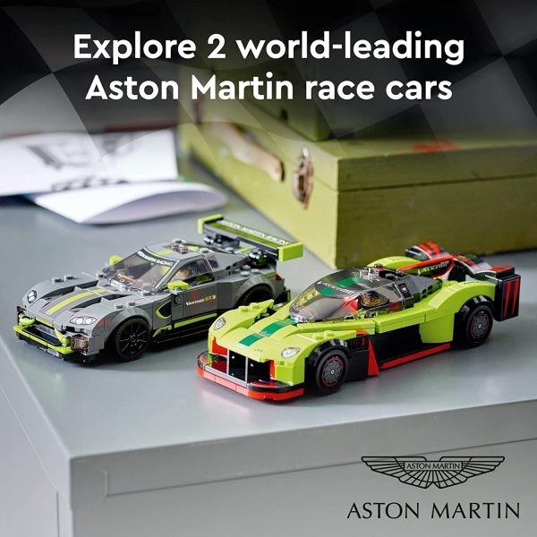 LEGO Speed Champions Aston Martin Valkyrie AMR Pro and Aston Martin Vantage GT3 76910 Building Kit for Kids Aged 9+ (592 Pieces)