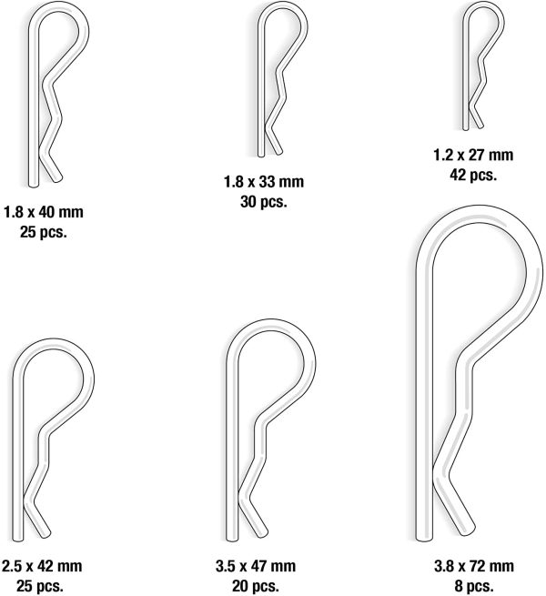 835808 Hitch Pin Assortment, 150-Piece - Image 2