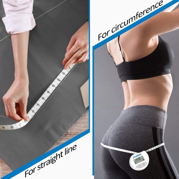 Smart Tape Measure RENPHO Bluetooth Measuring Tapes Weight Loss Retractable Circumferences Inches & cm - Image 8