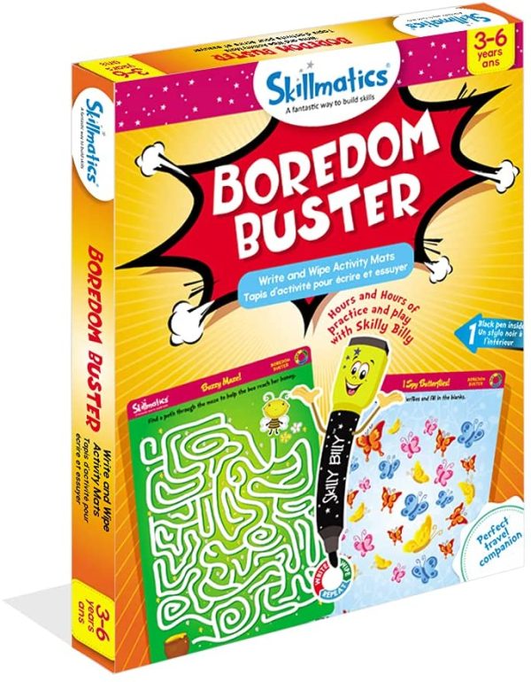 Skillmatics Educational Game : Boredom Buster | Reusable Activity Mats with Dry Erase Marker | Gifts, Travel Toy & Learning Tool for Ages 3-6 - Image 2