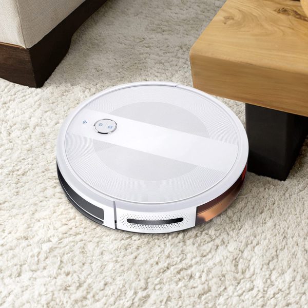 Robot Vacuum Cleaner, Super-Thin, Strong Suction,Works with Alexa,Quiet, Self-Charging Robotic Vacuum Cleaner, Cleans Hard Floors to Medium-Pile Carpets (2000Pa, White) - Image 6