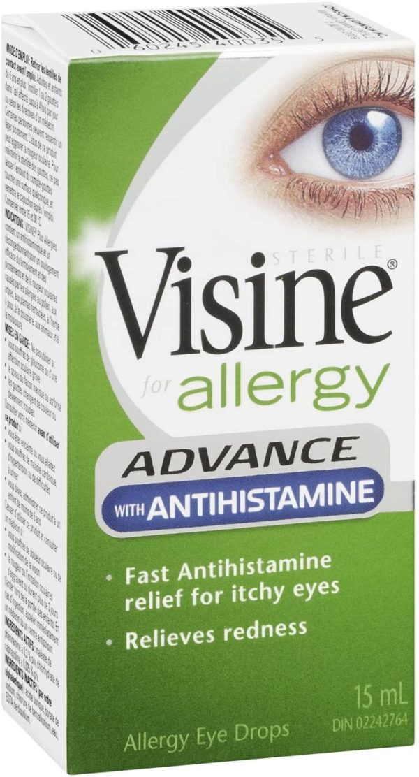 Visine Antihistamine Advance Allergy Eye Drops, 15 ml - Image 9