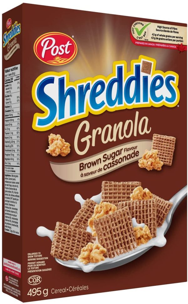 Shreddies Brown Sugar Flavour with Granola, 495 g - Image 7