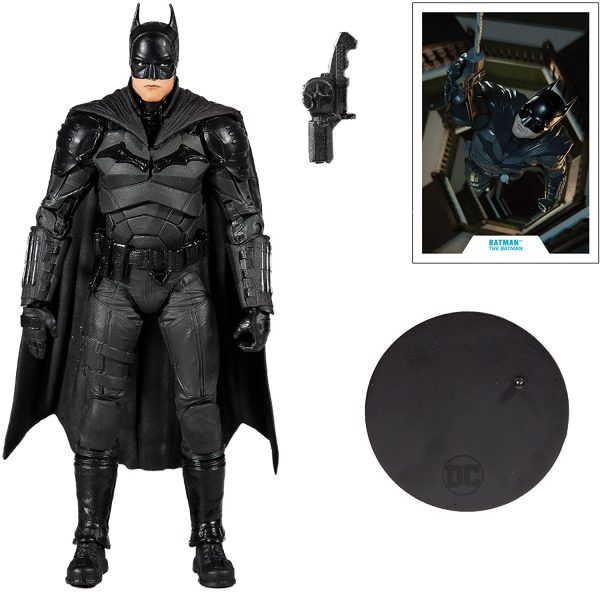 McFarlane Toys Batman: The Batman (Movie) 7" Action Figure with Accessories, Multicolor, - Image 7