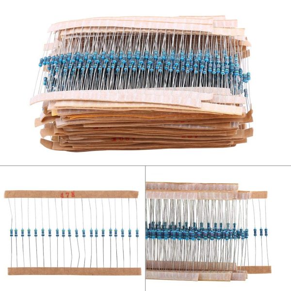 1280pcs 1/4W 64 Values 1-10M ohm Resistors Assortment High Precision Stable Metal Film Components Kit Set - Image 9