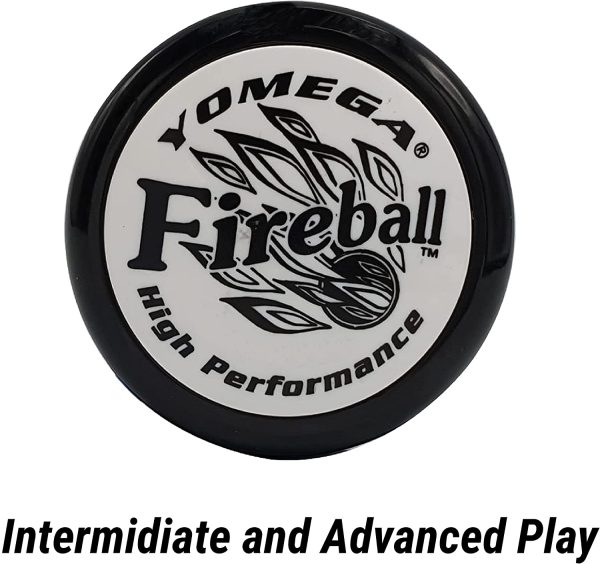 Yomega Fireball - Professional Responsive Transaxle Yoyo, Great for Beginners to Perform Like Pros + Extra 2 Strings & 3 Month Warranty (Black and White) - Image 7