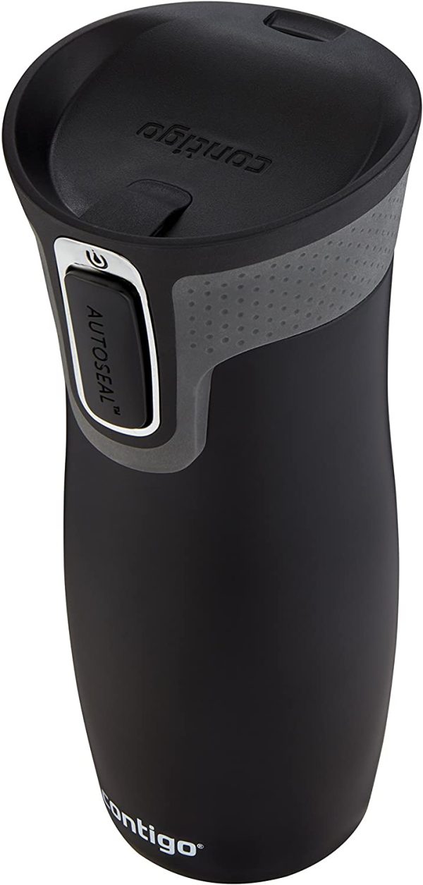 Autoseal West Loop Stainless Steel Travel Mug 16 Oz., Matte Black - Image 7