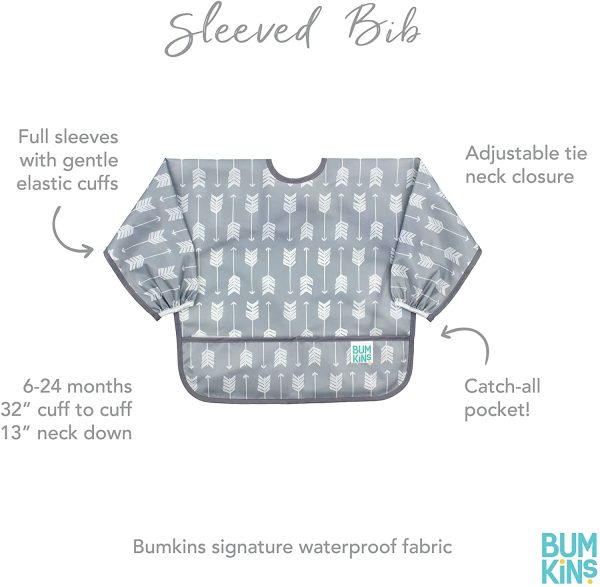 Bumkins Waterproof Sleeved Bib - Image 3