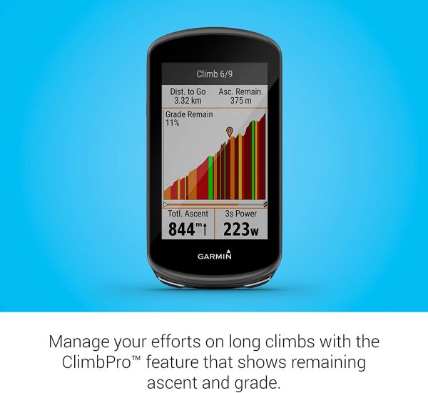 Garmin Edge® 1030 Plus, GPS Cycling/Bike Computer, On-Device Workout Suggestions, ClimbPro Pacing Guidance and More - Image 4