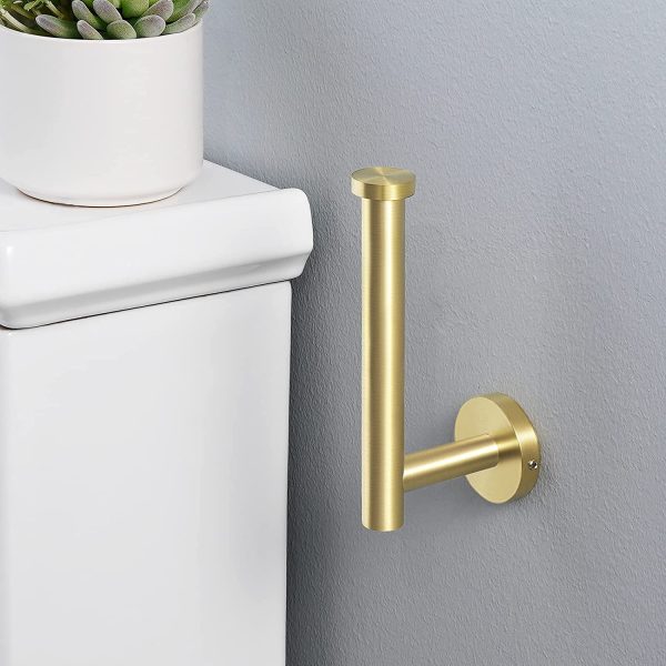 KES Gold Toilet Paper Holder Toilet Roll Holder for Bathroom Lavatory 304 Stainless Steel Wall Mount Brushed Brass, A2175S12-BZ - Image 3