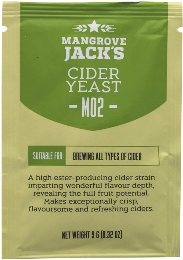 2X  Yeast Cider M02 Craft Series Yeast 9g Treats 23L