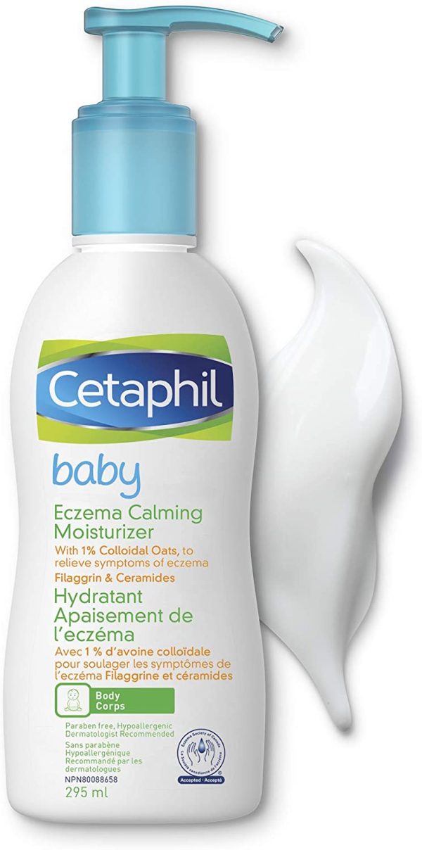 Cetaphil Baby Eczema Calming Moisturizer, With Colloidal Oats, Ceramides, Shea Butter and Filaggrin - For Dry Itchy Skin, Paediatrician Recommended, 295ml - Image 9