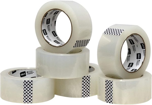 Seal It Brand All Purpose Tape, Packaging Moving Storage 1.88 Inch x 109.4 Yards, 6 Pack, Total 603 Meters (56351), Clear - Image 3