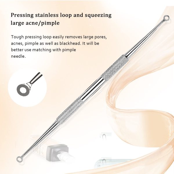 BESTOPE PRO Pimple Extractor Kit - 5PCS Pimple Popper Comedone Extraction Tool , Easy for Blackhead Remover - Image 5