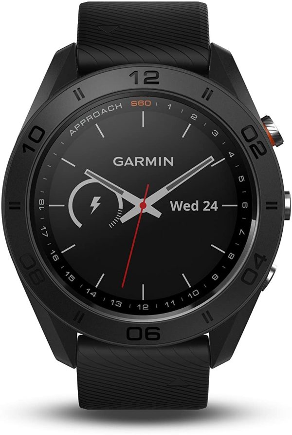 Garmin 010-01702-00 S60 GPS Golf Watch, Black Silicone Band - Image 3