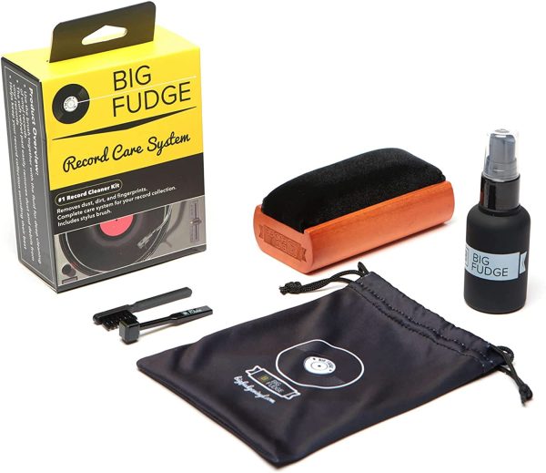 #1 Vinyl Record Cleaner - Complete 4-in-1 Vinyl Record Cleaning Kit - Includes Ultra-Soft Velvet Record Brush, XL Cleaning Liquid, Stylus Brush and Storage Pouch! Will NOT Scratch Your Records! - Image 5