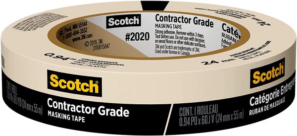 Painter’s Tape Masking Tape, Contractor Grade 24 mm (1 Roll) - 2020 - Image 5