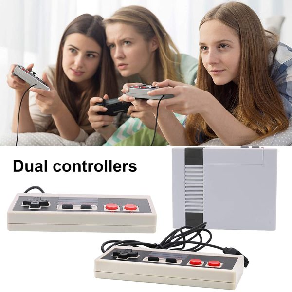 Classic Video Game Console, Mini Retro Game Player Built-in with 620 Games Dual Players Mode Console PAL NTSL Support TV Output Children Gift