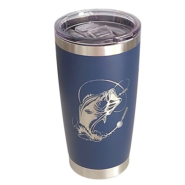 Bass Fishing Travel Mug for Men, Fathers Day Gifts for Men, Coffee Stainless Steel 20oz, Stainless Steel Tumbler with Lid - Image 7