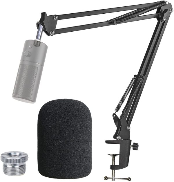 Razer Seiren X Boom Arm with Pop Filter - Mic Stand with Foam Cover Windscreen for Razer Seiren X Gaming Microphone by YOUSHARES - Image 2