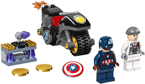 LEGO Marvel Captain America and Hydra Face-Off 76189 Collectible Building Kit; Captain America and Motorcycle Set; New 2021 (49 Pieces) - Image 2