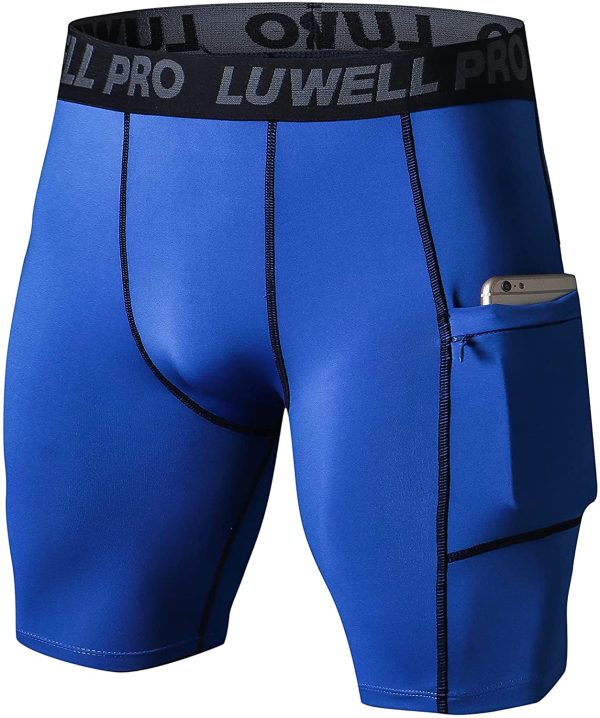 LUWELL PRO Men's 3 Pack Compression Shorts Baselayer Cool Dry Sports Tights Athletic Undershorts for Running,Workout,Training - Image 2