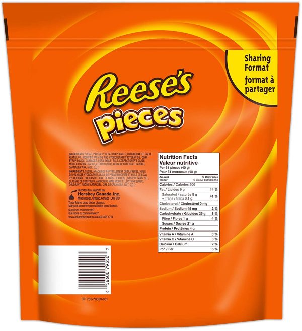 REESE'S Pieces Peanut Butter Bulk Candy, Bulk Candy to Share, Reese's Candy, Bulk Bag, 1.36kg Snack Sized Assorted Candy - Online Exclusive - Image 7