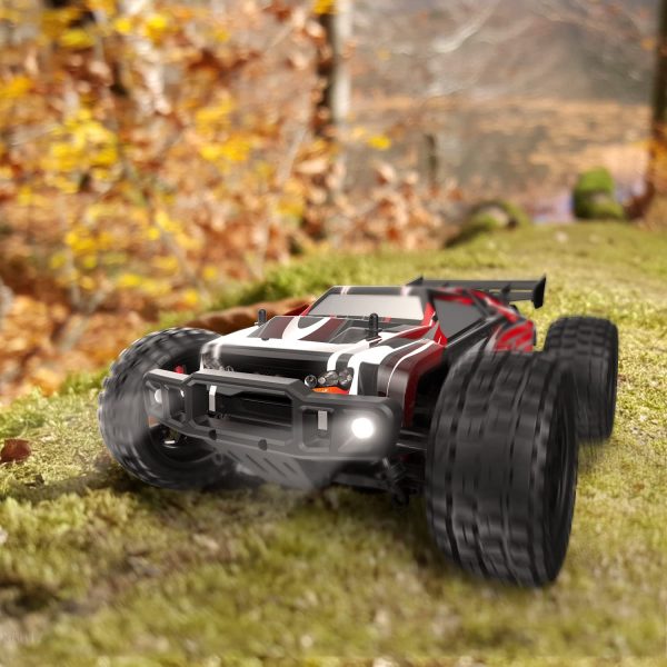 DEERC 9206E Remote Control Car 1:10 Scale Large RC Cars 48+ kmh High Speed for Adults Boys Kid,Extra Shell 4WD 2.4GHz Off Road Monster RC Truck,All Terrain Crawler Gift with 2 Battery for 40+ Min Play - Image 3