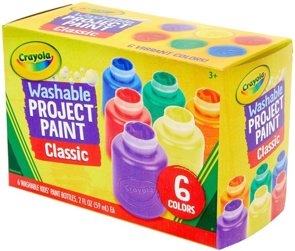 Crayola 6 59ml Paint Jars Arts & Crafts, Multicolor (54-1204) - Image 3