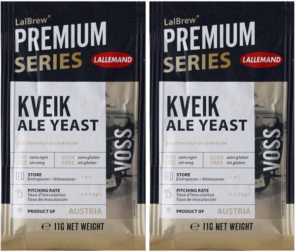 Voss Kveik Ale Yeast (Pack of 2) - 11g Sachet by Lallemand - Fast Fermenting Beer Brewing Yeast - Image 2