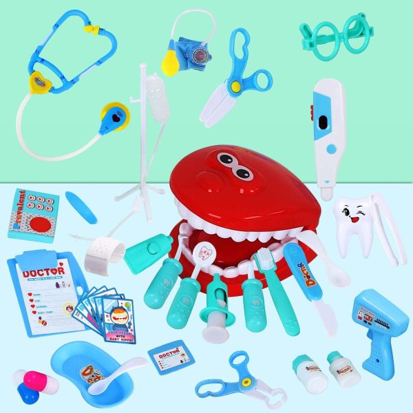 Tomons Doctor Kit, 38 Pieces Pretend Play Toys Kids Medical Kit Gifts for Boy & Girl Educational Learing Roleplay - Image 2