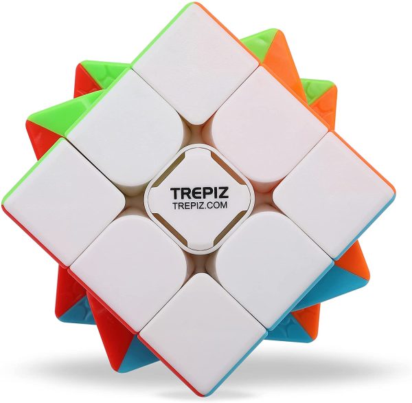 Trepiz - Speed Cube 3x3 - Buttery Smooth, Ultra Durable Magic Cube with Bright Colorful Stickerless Tiles for Brain Exercise Teaser Toy for Puzzle Loving Cubes for Kids & Teenagers - Image 4