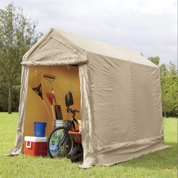 IMPACT CANOPY 70018150 Portable 6x8 Shed, Tan - Image 4