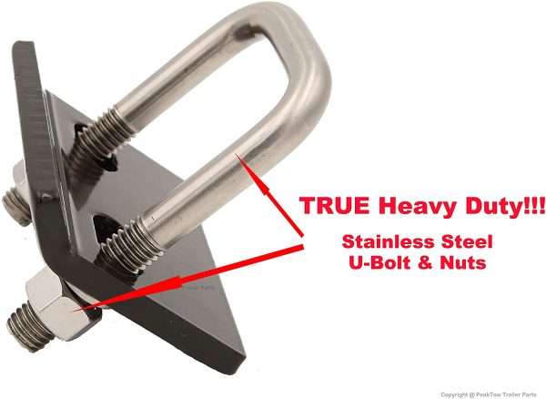 PEAKTOW PTJ0314 Heavy Duty Stainless Steel Rust-Free Anti-Rattle Hitch Tightener Stabilizer 1PK - Image 3