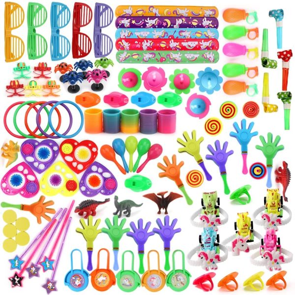 Amy&Benton 120PCS Carnival Prizes for Kids Birthday Party Favors Prizes Box Toy Assortment for Classroom