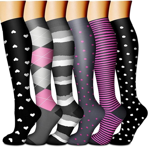 CHARMKING Compression Socks for Women & Men Circulation 15-20 mmHg is Best - Image 3