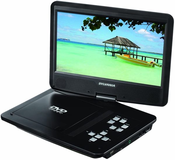 10/10.1-Inch Portable DVD Player, 5 Hour Rechargeable Battery, Swivel Screen, with USB/SD Card Reader and Car Bag/Mounting Kit - Image 2