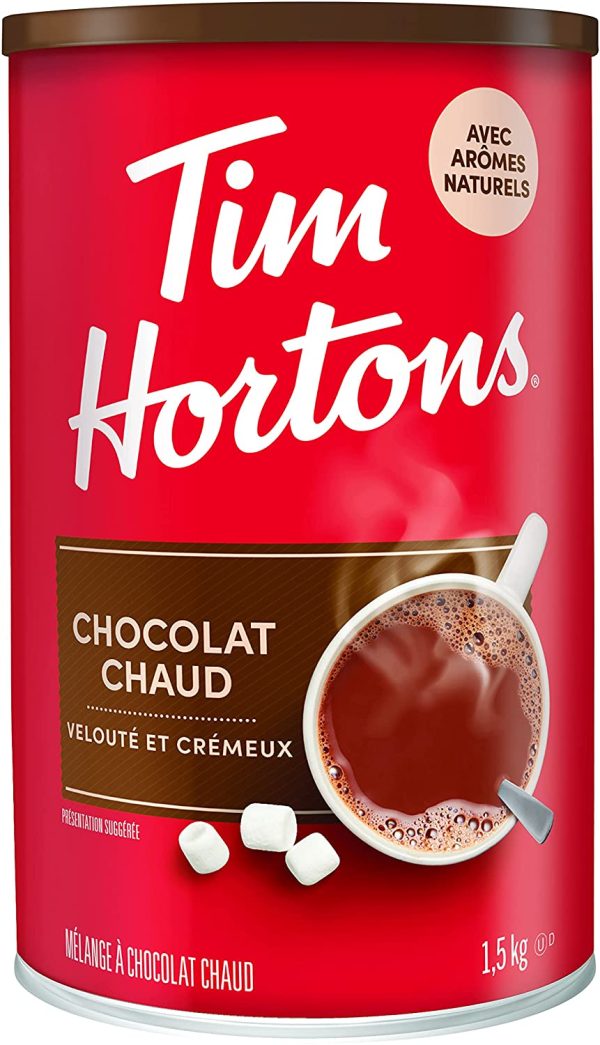 Tim Hortons Hot Chocolate Beverage Mix, Original, 1.5kg Can - Image 5