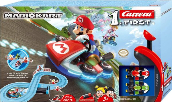 Carrera First Mario Kart - Slot Car Race Track With Spinners - Includes 2 Cars: Mario and Yoshi - Battery-Powered Beginner Racing Set for Kids Ages 3+ - Image 6