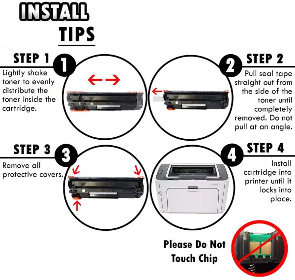 2  Compatible Toner Cartridges Replacement for HP CE285A 85A Laserjet Pro P1102 P1102w P1109w M1130 M1132 M1134 M1136 M1137 M1138 M1139 M1212f M1212nf M1213nf M1214nfh M1216nfh M1217nfw - Image 2