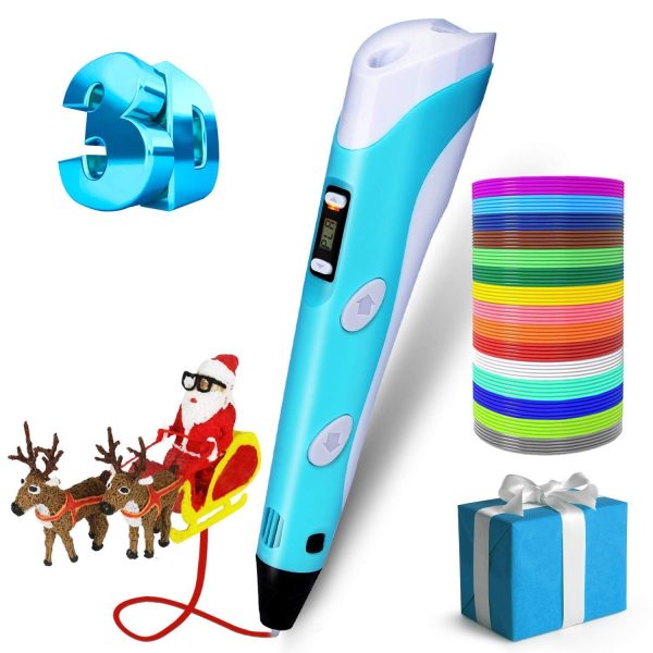 3D Pen for Kids,3D Doodler Pen Kit, Professional 3D Printing Drawing Pen with LED Display and USB Charging, Easy Safe Creative 3D Writing Printer Educational Gift for kids Adults, Include 12 Colors PLA Filament Refills - Image 5