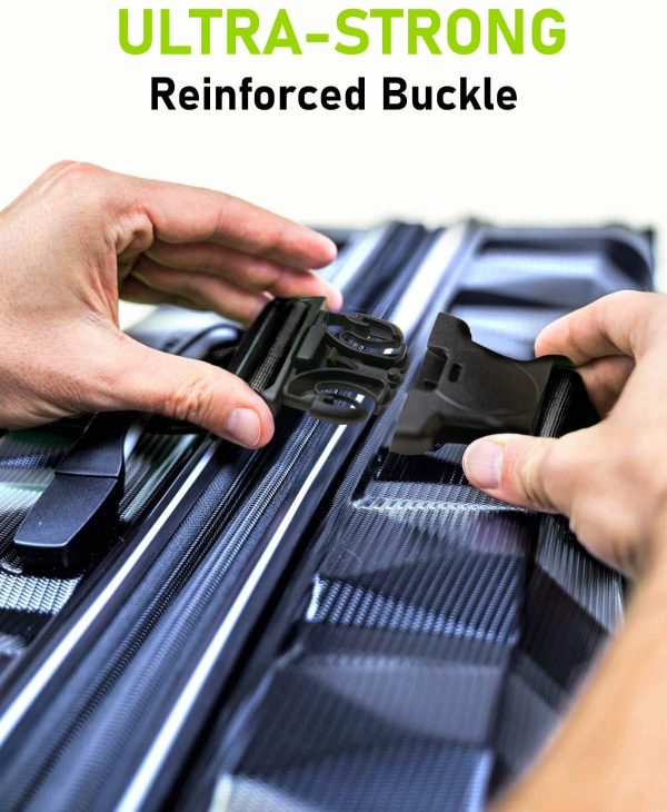 Untethered 4-Pack Luggage Straps | Belts to Keep Your Suitcase Secure While Traveling, Premium Accessory for Travel Bag Closure - Image 3